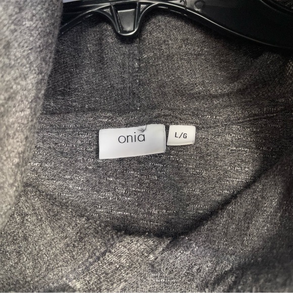 ONIA Heather Lightweight Pullover Rayon / Polyester Hoodie - Picture 5 of 7